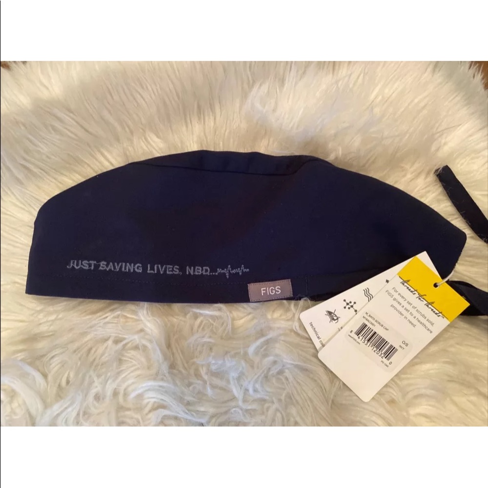 Figs RARE navy scrub cap NWT